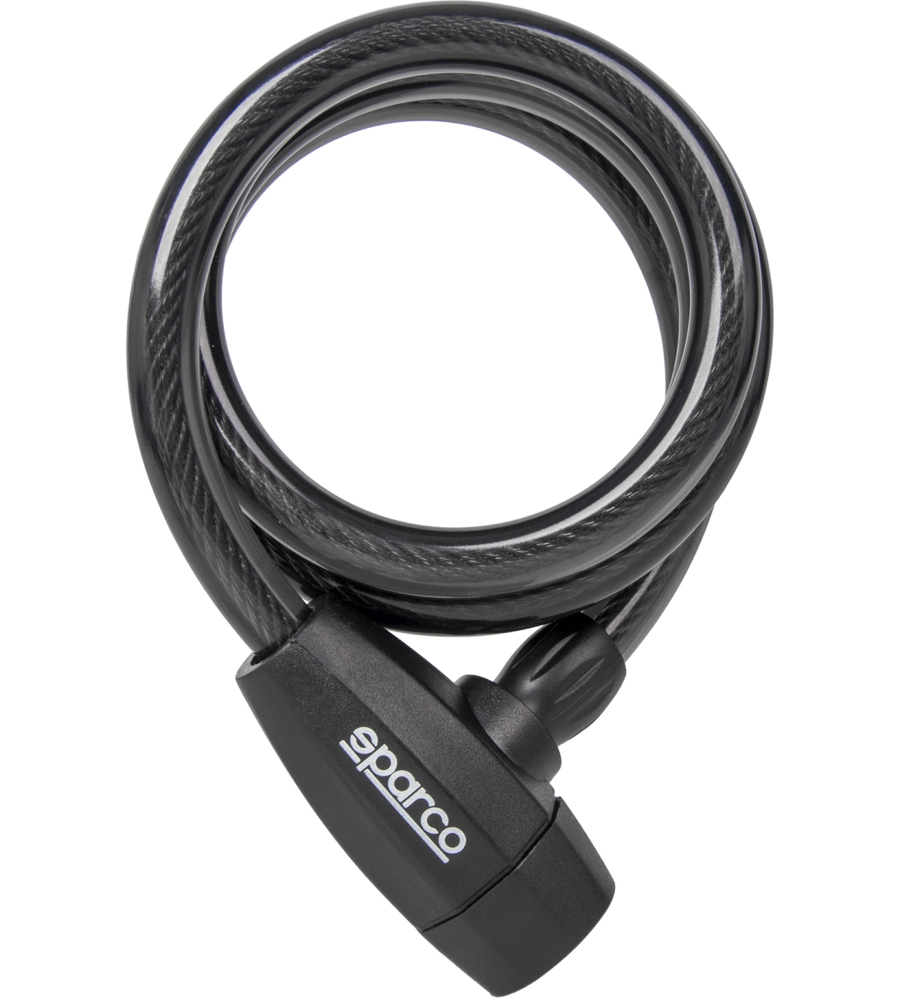 LUCCHETTO MORBIDO PER BICICLETTA SPARCO NERO CON SERRATURA